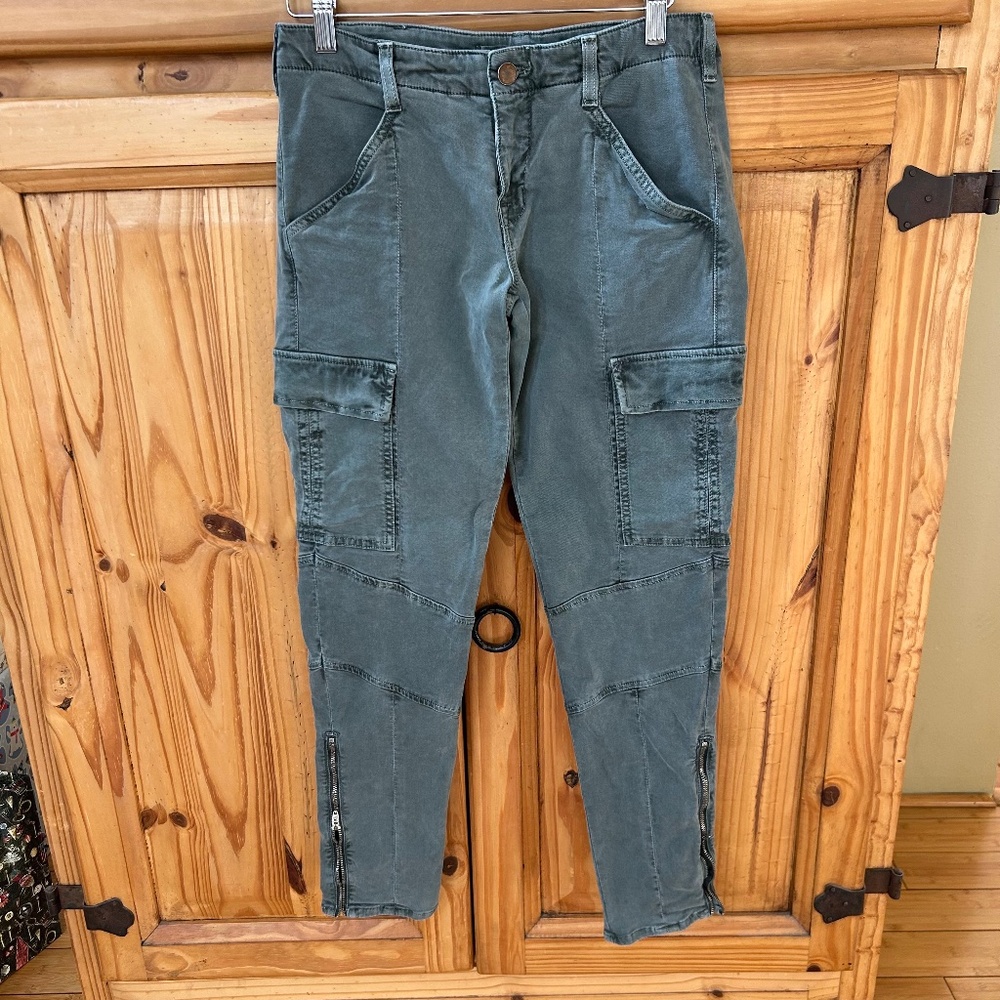 J Brand Houlihan Cargo Skinny Jeans VTG Wash Armadillo‎ Moto Size 27